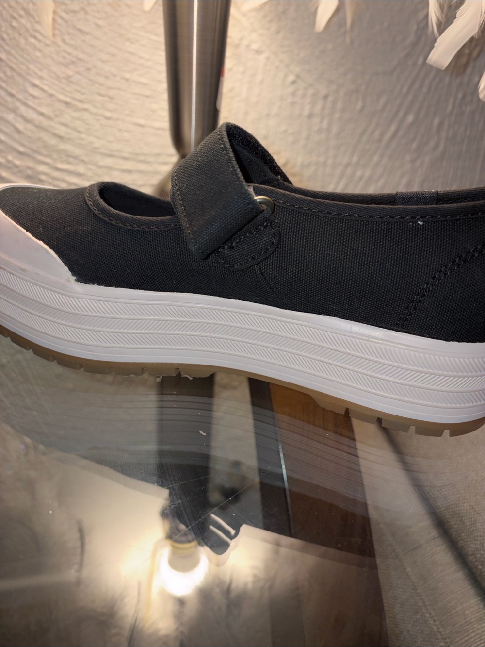 NEW Keds black canvas Maryjane platform sneakers size 6.5 - Picture 9 of 16
